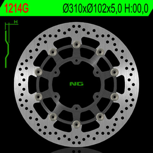 NG BRAKES rund schwimmend Bremsscheibe