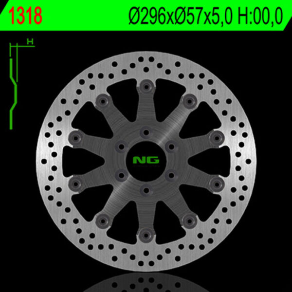 NG BRAKES rund schwimmend Bremsscheibe