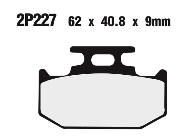 NISSIN Street /Off-Road Sintermetall Bremsbeläge - 2P-227ST