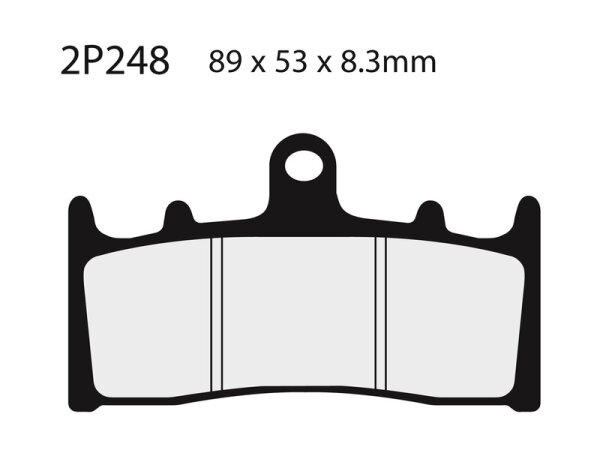 NISSIN Street /Off-Road Sintermetall Bremsbeläge - 2P-248ST