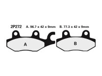 NISSIN Street Halbmetallische Bremsbeläge - 2P-272NS