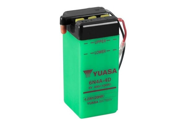 YUASA Blei/Säure Batterie ohne Säurepack - 6N4A-4D