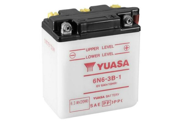 YUASA Blei/Säure Batterie ohne Säurepack - 6N6-3B-1