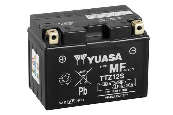 YUASA Wartungsfreie Batterie mit Säurepack - TTZ12S