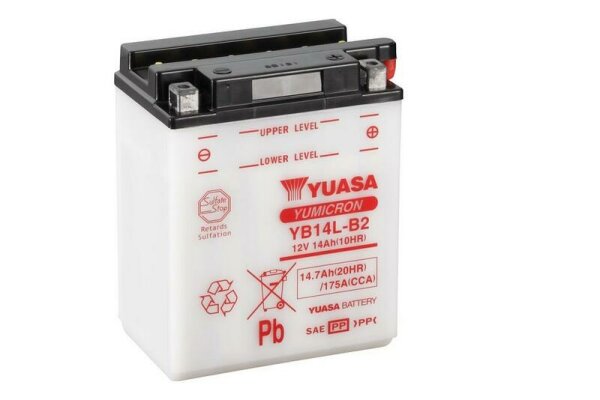 YUASA Blei/Säure Batterie ohne Säurepack - YB14L-B2