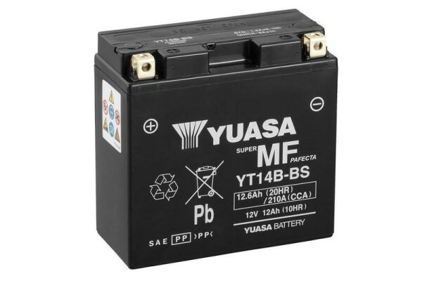 YUASA Wartungsfreie Batterie mit Säurepack - YT14B-BS