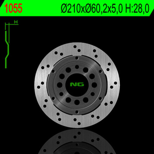 NG BRAKES rund schwimmend Bremsscheibe