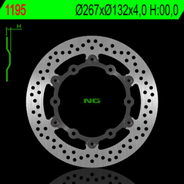 NG BRAKES rund schwimmend Bremsscheibe