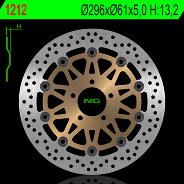 NG BRAKES rund schwimmend Bremsscheibe