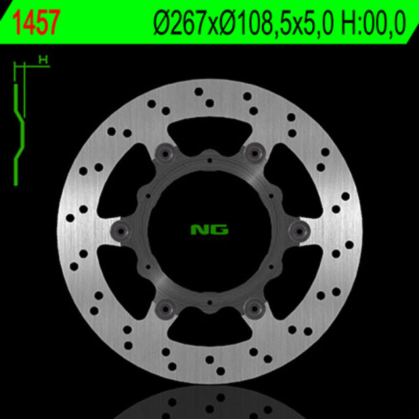 NG BRAKES rund schwimmend Bremsscheibe