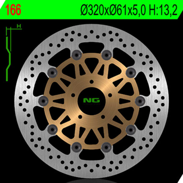 NG BRAKES rund schwimmend Bremsscheibe