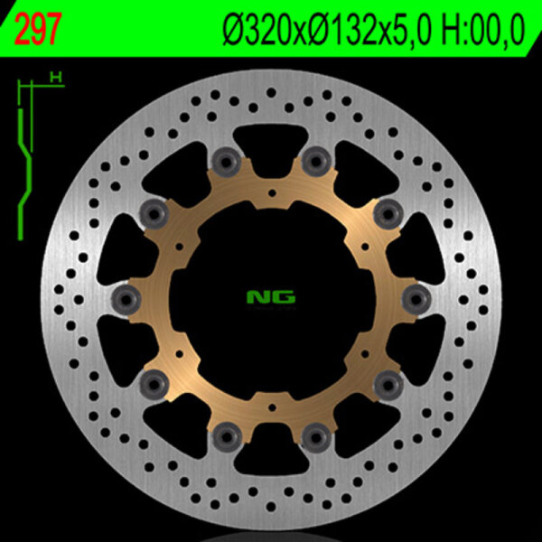 NG BRAKES rund schwimmend Bremsscheibe