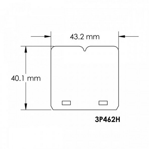 CARBON-PLÄTTCHEN FÜR MEMBRANBLOCK V-FORCE 3