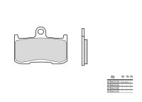 BREMBO Street Sintermetall Bremsbeläge - 07KA23LA