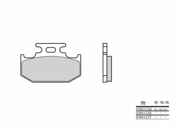 BREMBO Off-Road Sintermetall Bremsbeläge - 07KA12SD