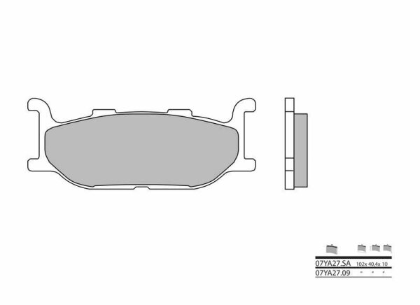 BREMBO Street Sintermetall Bremsbeläge - 07YA27SA