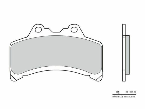 BREMBO Street Carbon Keramik Bremsbeläge - 07YA3108