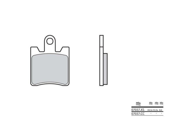 BREMBO Scooter Sintermetall Bremsbeläge - 07037XS