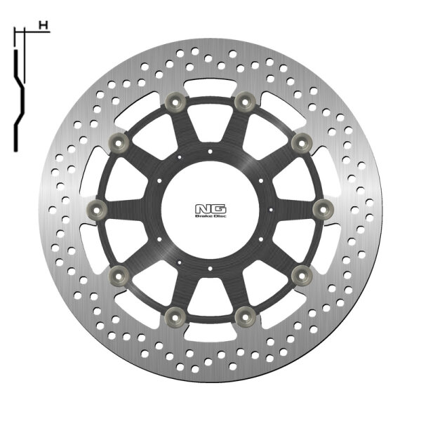 NG BRAKES rund schwimmend Bremsscheibe