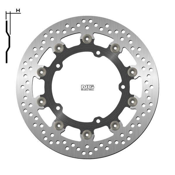 NG BRAKES rund schwimmend Bremsscheibe