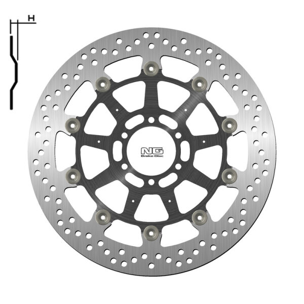 NG BRAKES rund schwimmend Bremsscheibe