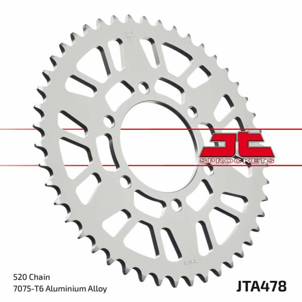 JT SPROCKETS Aluminium Ultraleichtes Kettenrad 478-520