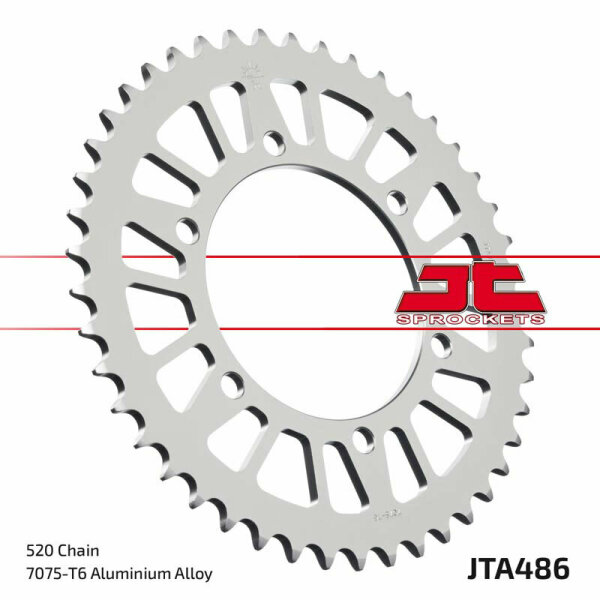 JT SPROCKETS Aluminium Ultraleichtes Kettenrad 486-520