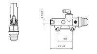 BREMBO Bremshauptzylinder hinten Ø13mm Schwarz