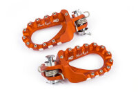 S3 Hard Rock Enduro Fußrasten Aluminium orange