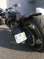 ACCESS DESIGN Kennzeichenhalter seitlich schwarz Harley...