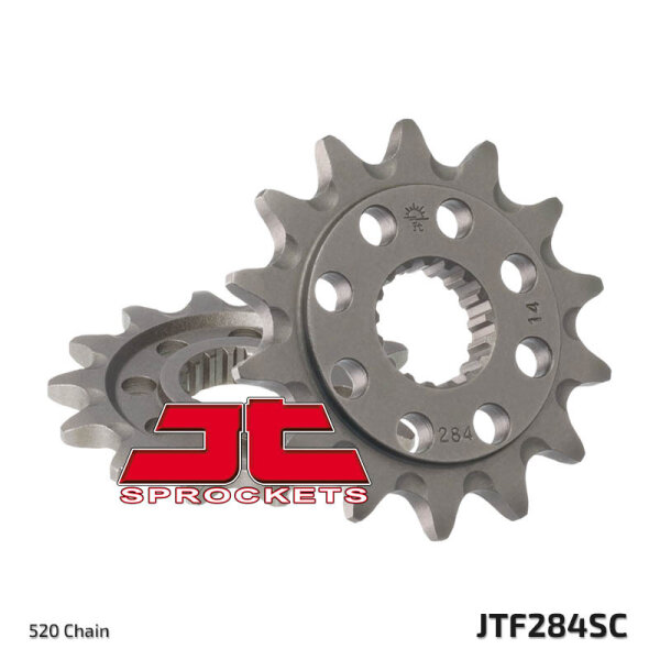 JT SPROCKETS Selbstreinigendes Stahlritzel vorne 284 - 520