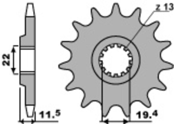 PBR Standard Stahlriztel vorne 4101 - 428