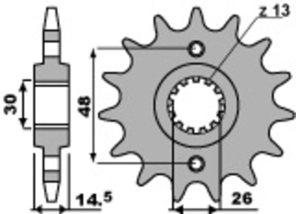 PBR Standard Stahlriztel vorne 339 - 530