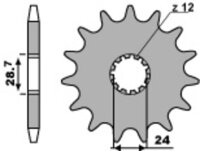 PBR Standard Stahlriztel vorne 526 - 530