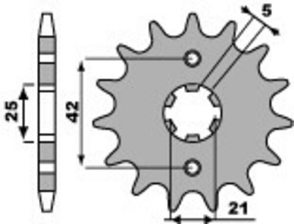 PBR Standard Stahlriztel vorne 572 - 520