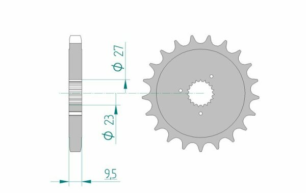 AFAM Standard Stahlritzel vorne 94802 - 530