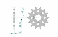 AFAM Standard Stahlritzel vorne 28404 - 520