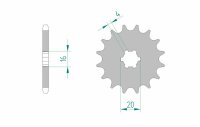 AFAM Standard Stahlritzel vorne 28200 - 428