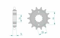 AFAM Standard Stahlritzel vorne 20614 - 525