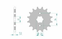 AFAM Standard Stahlritzel vorne 20209 - 428