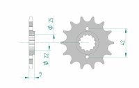 AFAM Standard Stahlritzel vorne 24502 - 520