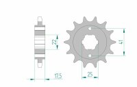 AFAM Standard Stahlritzel vorne 20513 - 525