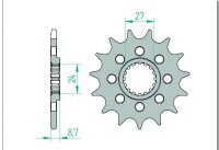 AFAM Standard Stahlritzel vorne 22902 - 520