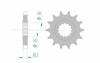 AFAM Standard Stahlritzel vorne 21801 - 530