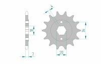 AFAM Standard Stahlritzel vorne 20202 - 520