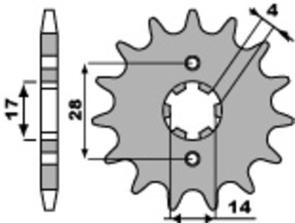 PBR Standard Stahlriztel vorne 2118 - 428