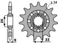 PBR Standard Stahlriztel vorne 2129 - 525