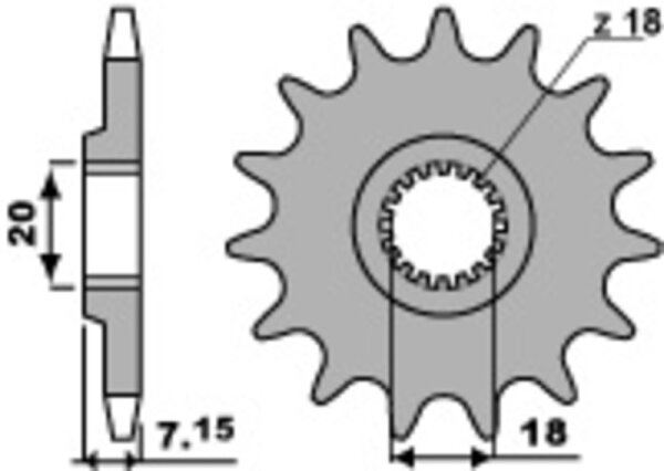 PBR Standard Stahlriztel vorne 432 - 520