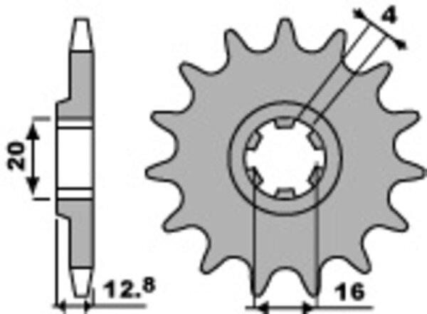 PBR Standard Stahlriztel vorne 801 - 428