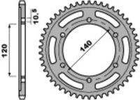 PBR Standard Kettenrad C45 Stahl 5301 - 525